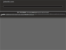 Tablet Screenshot of jobwiki.com